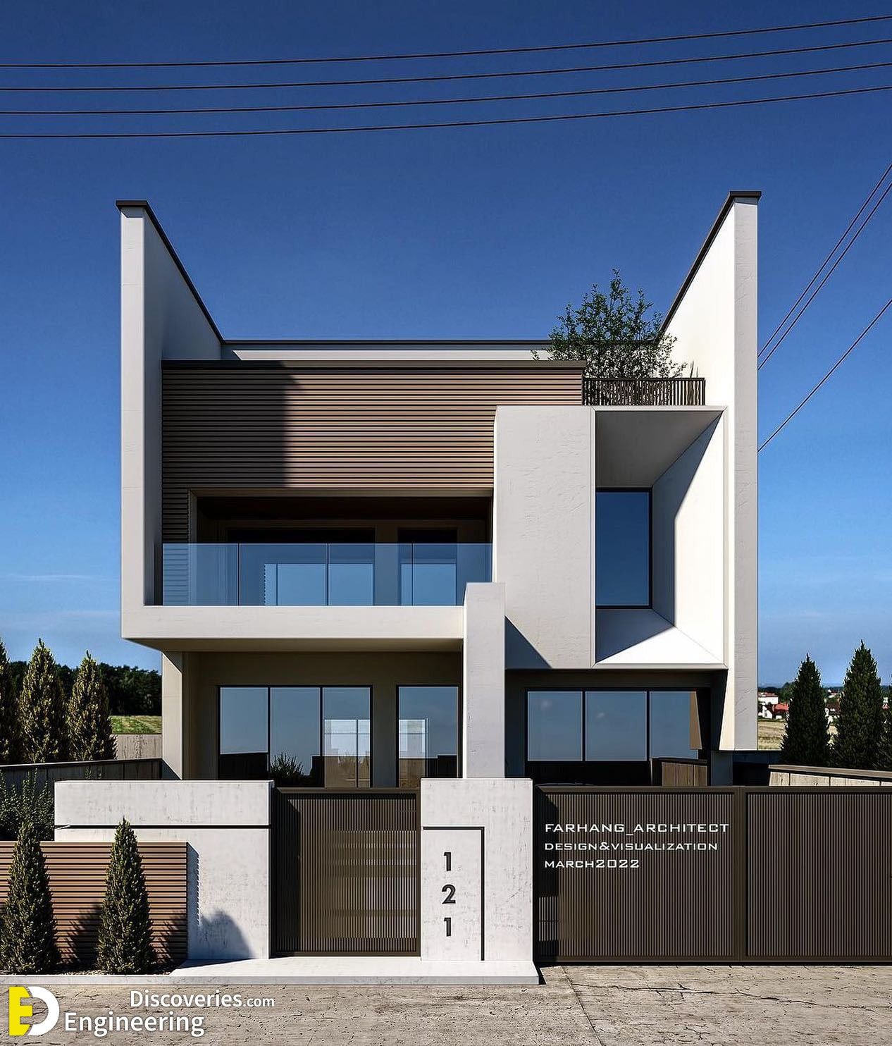 طراحی و دیزاین نمای ساختمان ویلایی